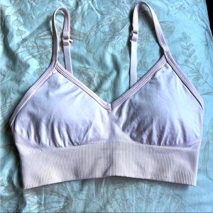 Lululemon Ebb to street bra  Strawberry Milkshake